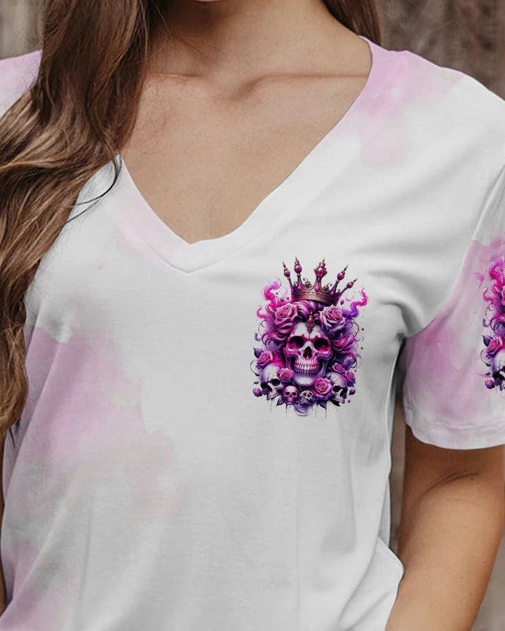 BLISSCORNERS QUEEN COUPLE SKULL ALL OVER PRINT