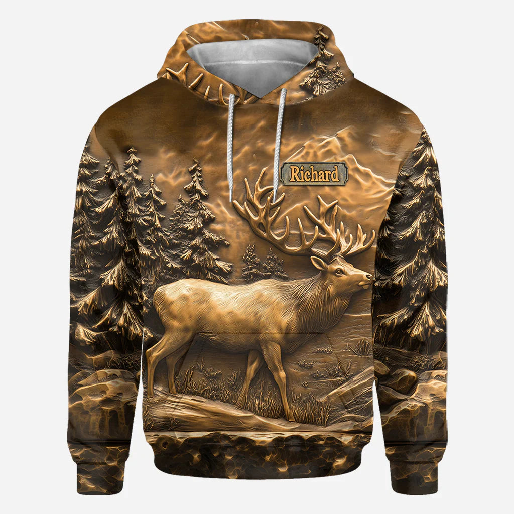 Blisscorners Hunting Deer, Personalized Hunting All Over Shirt, Personalized 3D Hoodie For Hunting Lover