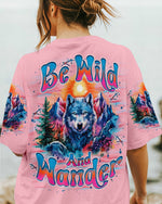 BLISSCORNERS BE WILD AND WANDER WOLF ALL OVER PRINT