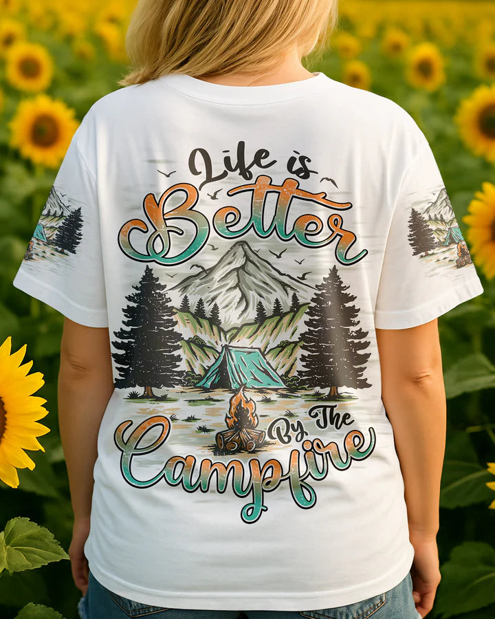 BLISSCORNERS LIFE IS BETTER BY THE CAMPFIRE ALL OVER PRINT