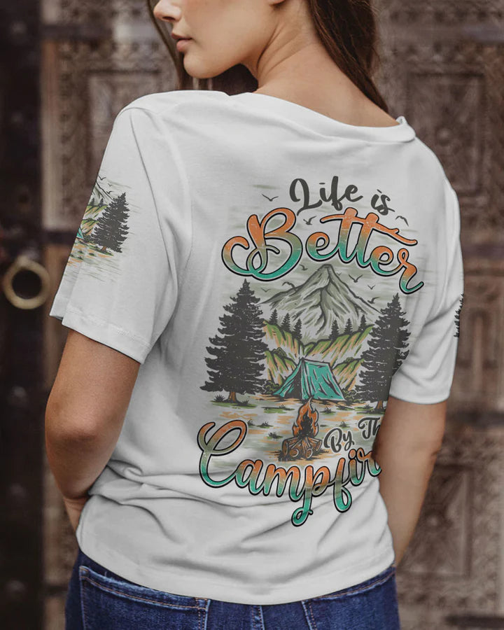 BLISSCORNERS LIFE IS BETTER BY THE CAMPFIRE ALL OVER PRINT