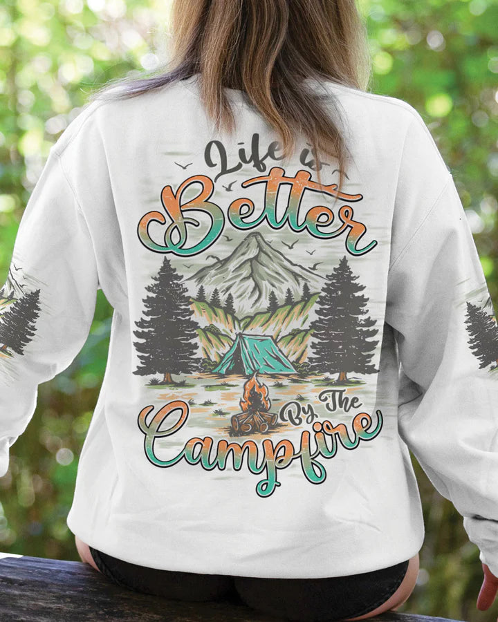 BLISSCORNERS LIFE IS BETTER BY THE CAMPFIRE ALL OVER PRINT