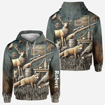 Blisscorners Best Hunter Ever, Personalized Hunting All Over Shirt, Personalized 3D Hoodie For Hunting Lover