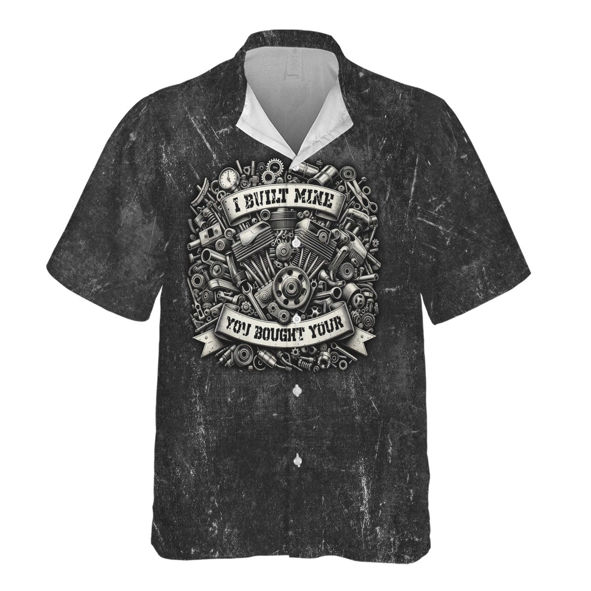 Blisscorners Funny Mechanic Shirt, I Built Mine You Bought Your Shirt, Mechanic Engine Repair Tee for Auto Enthusiast Technician Rider Workwear Gift for Men
