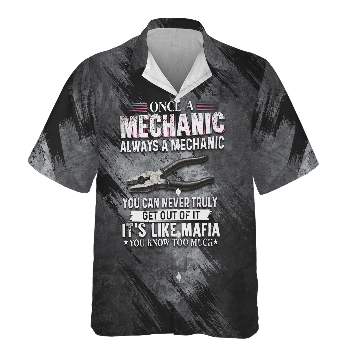 Blisscorners Once A Mechanic Always A Mechanic Shirt Funny Printed Vintage Mechanic Unisex T Shirt Pliers Design
