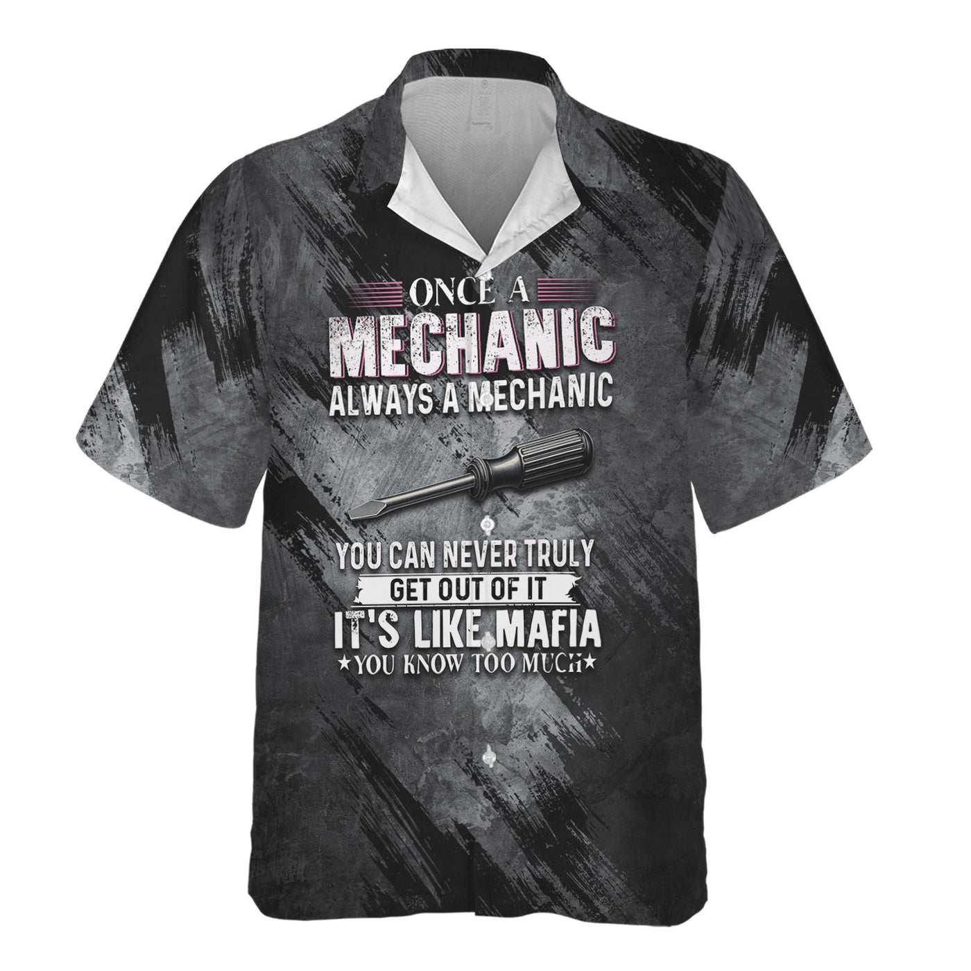 Blisscorners Once A Mechanic Always A Mechanic Shirt Funny Printed Vintage Mechanic Unisex T Shirt Screwdriver Design