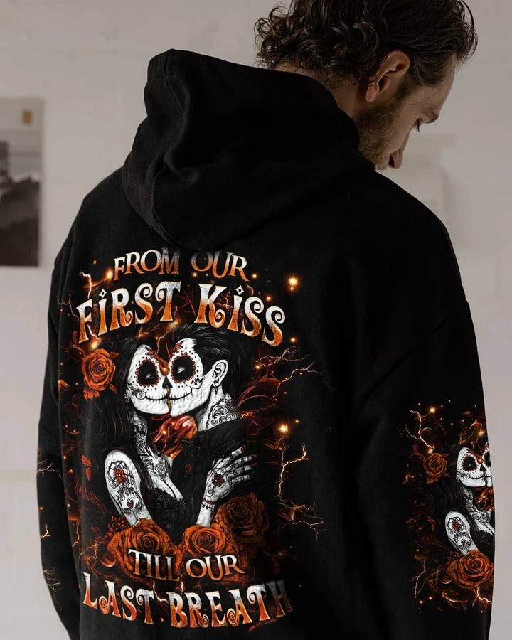 BLISSCORNERS FROM OUR FIRST KISS SKULL COUPLE ALL OVER PRINT 2