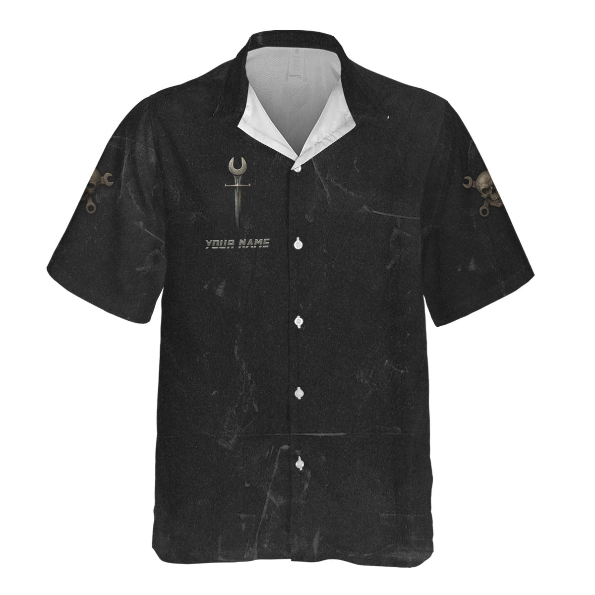 Blisscorners Custom Name Funny Mechanic T Shirt My Skills Allow Me To Fix Anything In The World Shirt For Mechanic