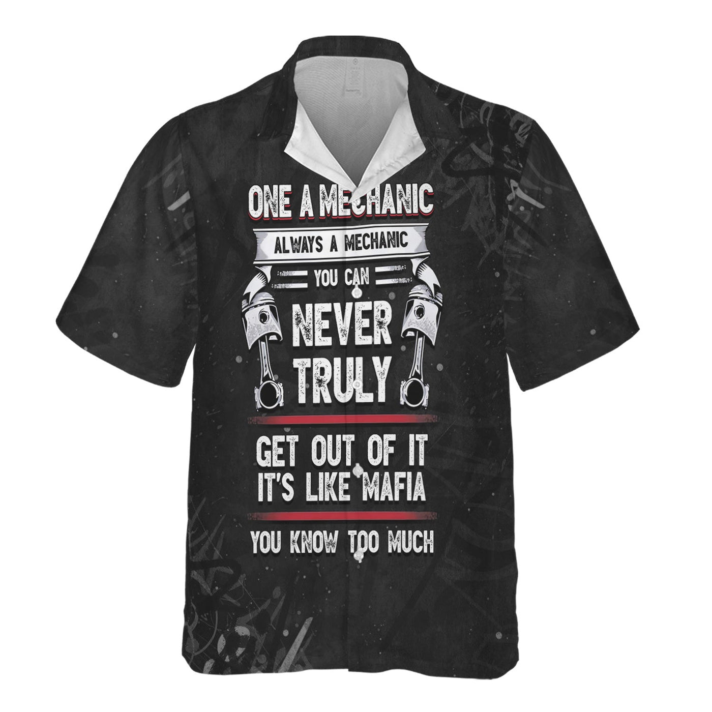 Blisscorners Vintage Mechanic Shirt You Can Never Truly Get Out Of It It's Like Mafia You Know Too Much T Shirt