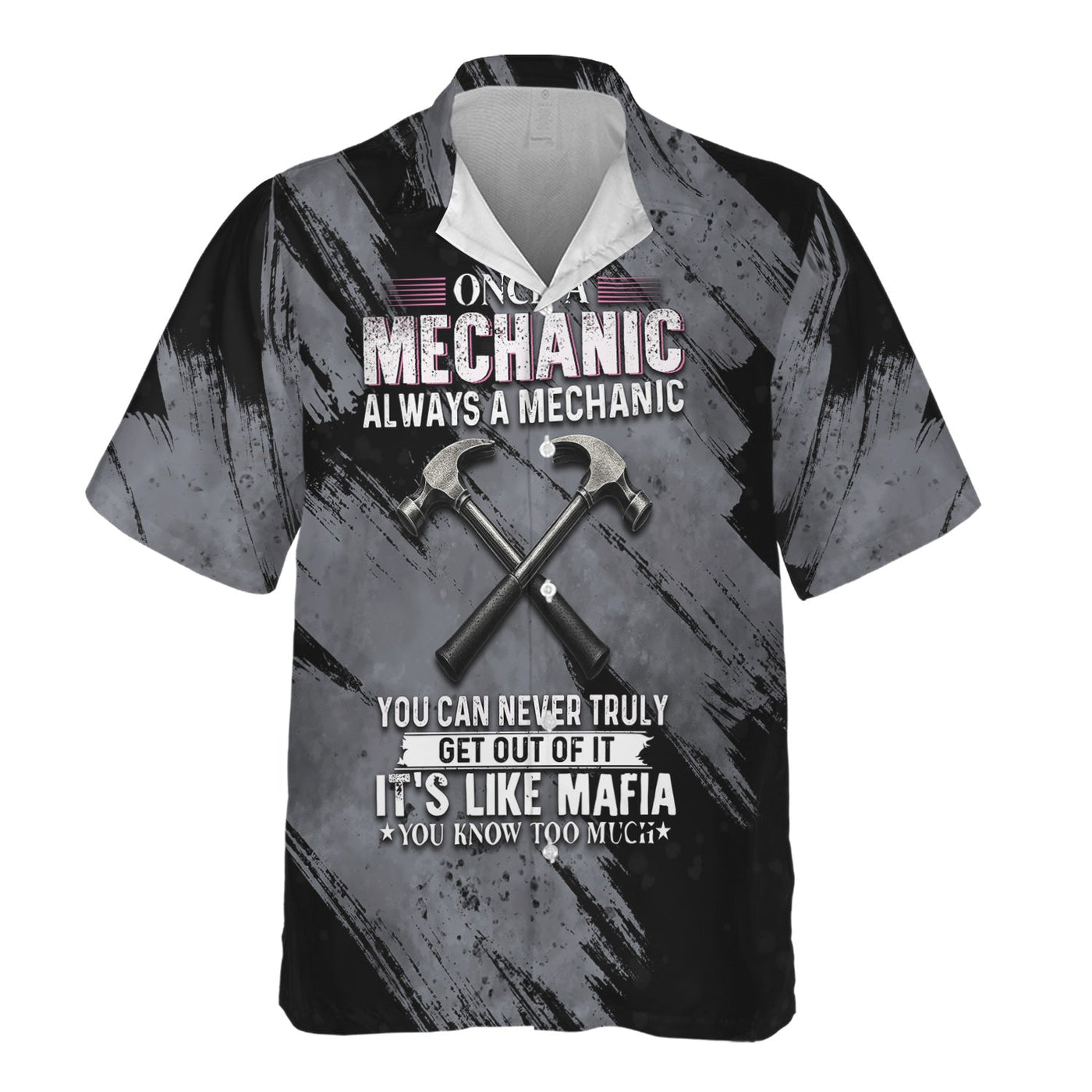 Blisscorners Once A Mechanic Always A Mechanic Shirt Funny Printed Vintage Mechanic Unisex T Shirt Hammer Design