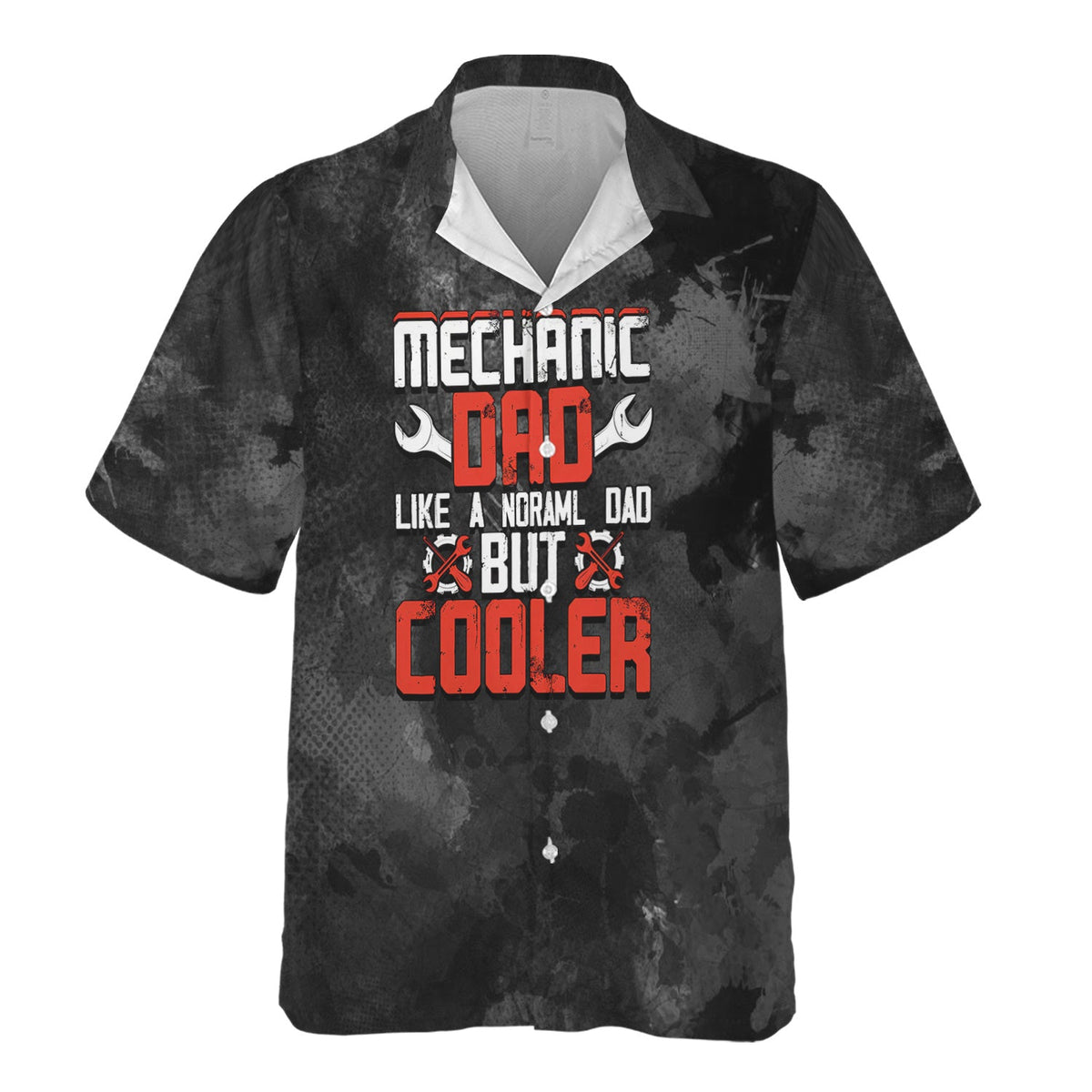 Blisscorners Funny Mechanic Dad T Shirt Like A Normal Dad But Cooler Auto Repair Garage Workwear Tee Fathers Day Birthday Gift For Men Husband Father