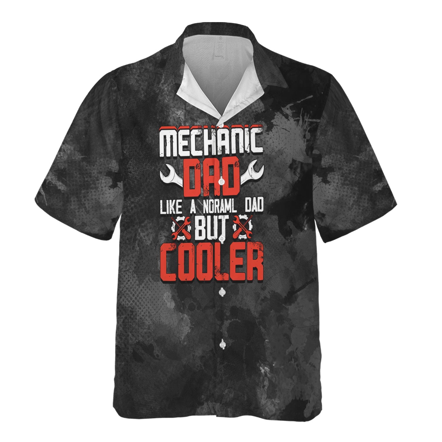 Blisscorners Funny Mechanic Dad T Shirt Like A Normal Dad But Cooler Auto Repair Garage Workwear Tee Fathers Day Birthday Gift For Men Husband Father