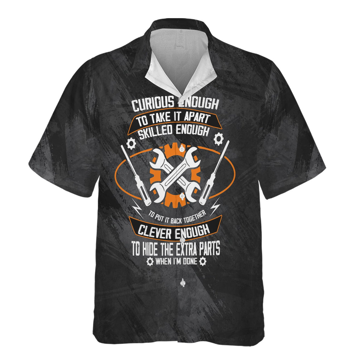 Blisscorners Funny Mechanic Shirt, Curious Enough to Take It Apart, Skilled to Rebuild & Clever to Hide Extra Parts, Perfect Gift for Engineers