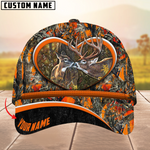 Blisscorners Love Deer Couple Camouflage Pattern Multicolor Personalized Name 3D Cap