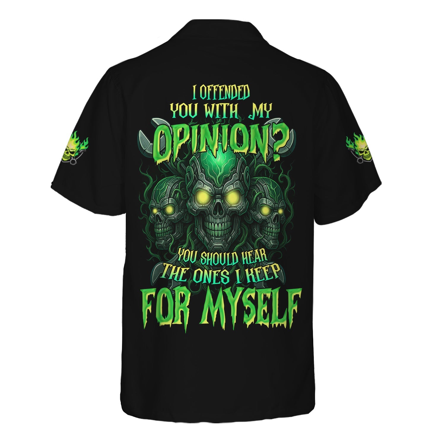 Blisscorners Custom Name Skull Wrench Mechanic T Shirt I Offended You With My Opinion Mechanic Hoodie Jacket Printed T Shirt