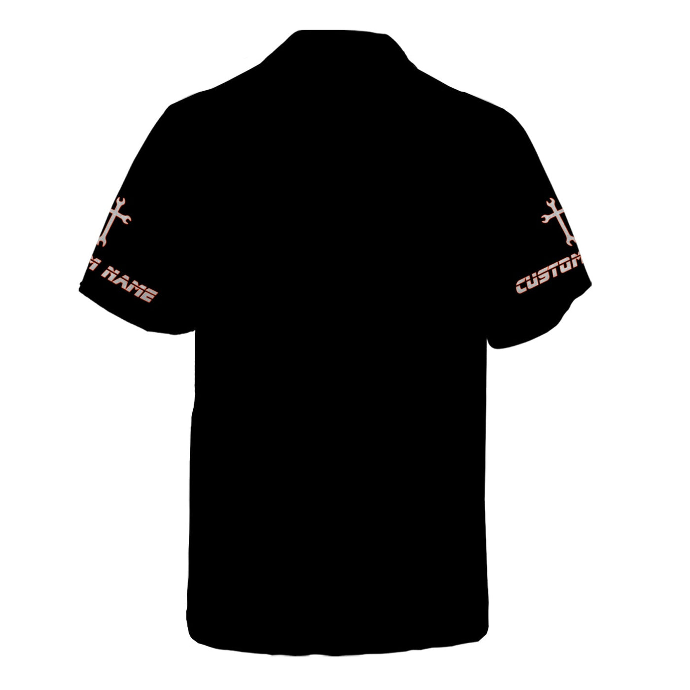 Blisscorners Custom Name Mechanic Shirt Wrench The Cross with USA Flag Design T Shirt