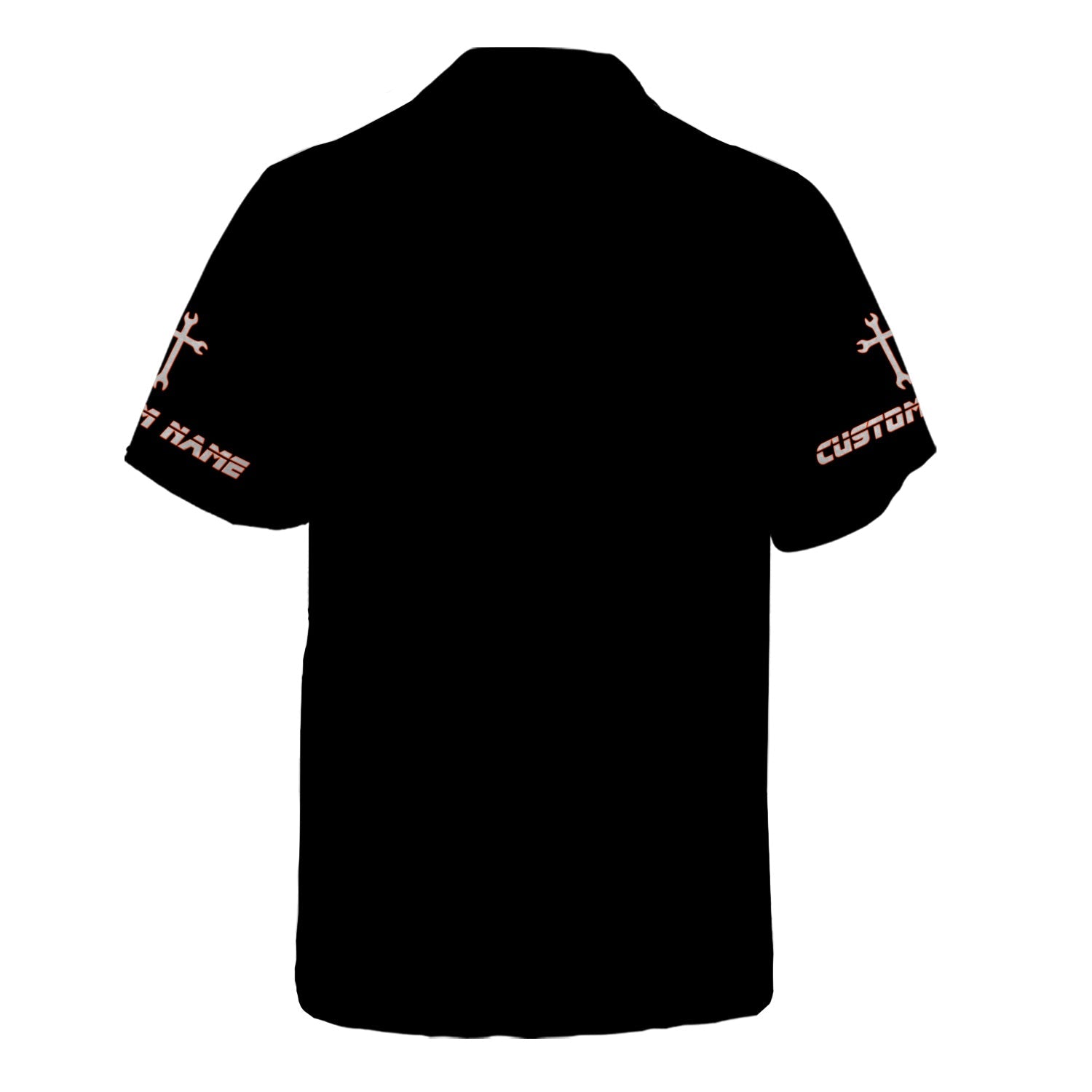 Blisscorners Custom Name Mechanic Shirt Wrench The Cross with USA Flag Design T Shirt