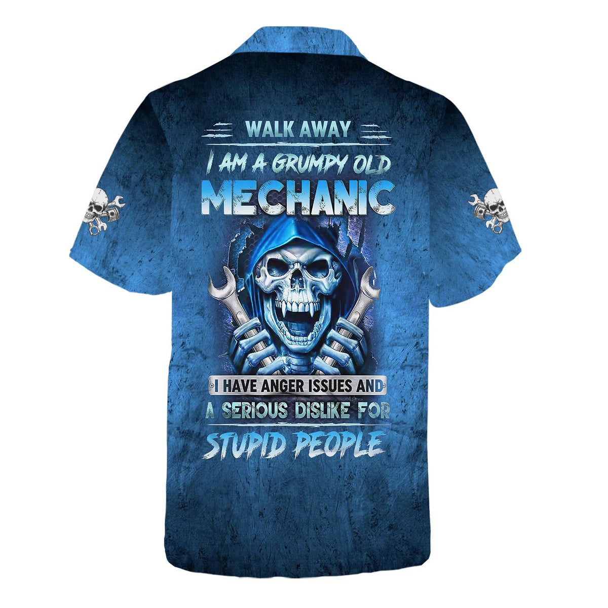 Blisscorners Custom Name Mechanic Shirt Walk Away I Am A Grumpy Old Mechanic T Shirt