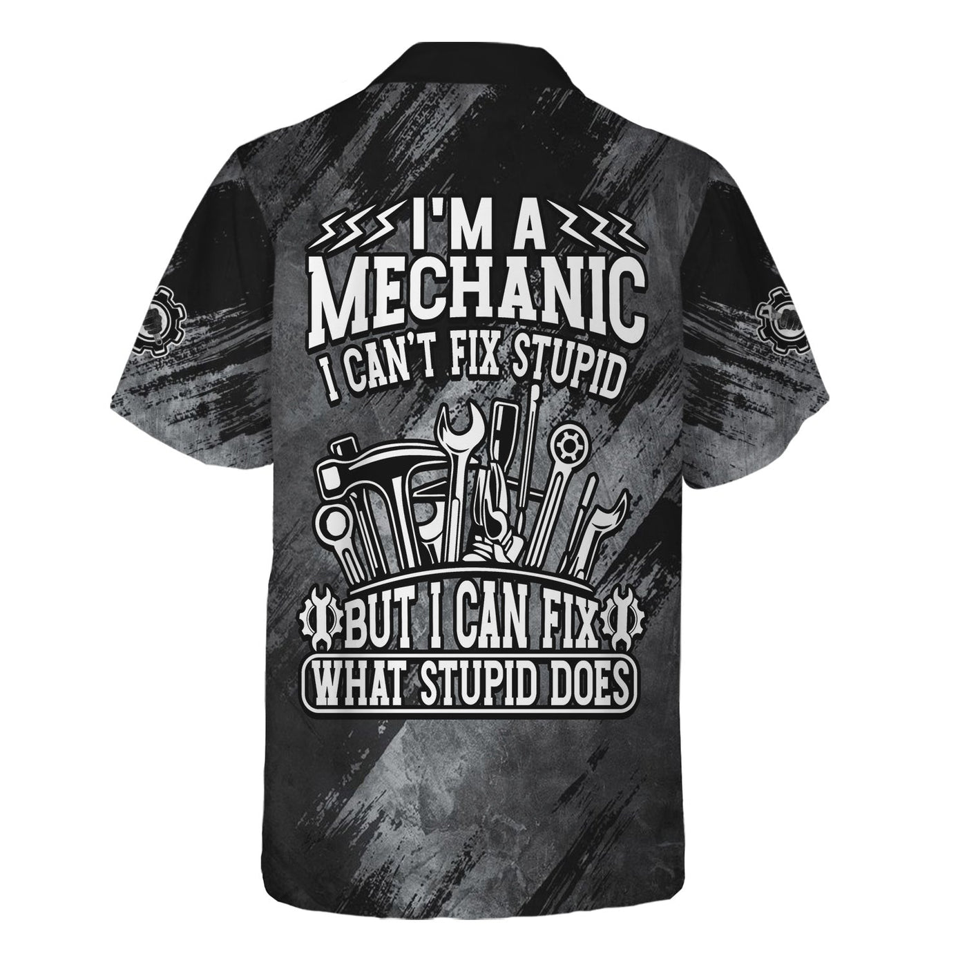 Blisscorners Vintage Mechanic Unisex T Shirt I'm A Mechanic I Can't Fix Stupid Shirt All Over Print