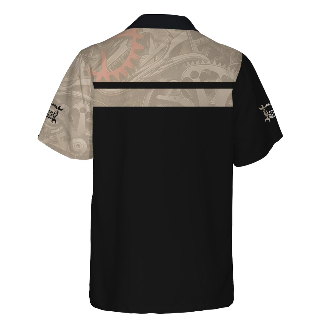 Blisscorners Personalized Mechanic Shirt, Straight Hustle All Day Everyday, Skull and Wrenchs Design, Gift For Men