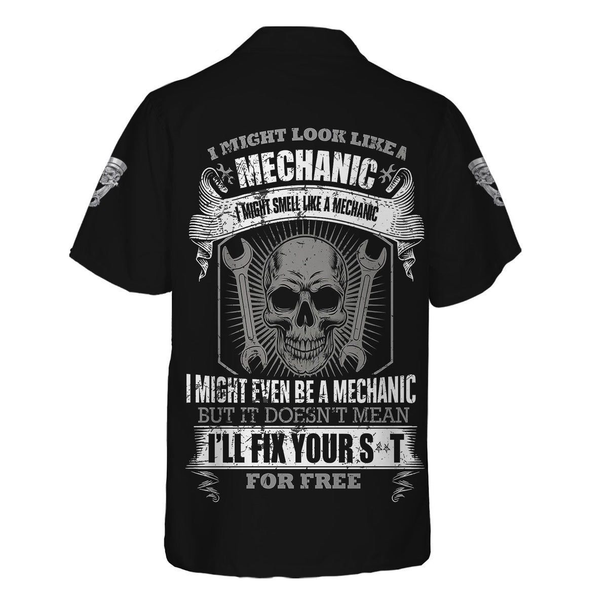Blisscorners Personalized T-Shirt I Might Look Like Mechanic But It Doesn't Mean I'll Fix For Free Shirt For Mechanics