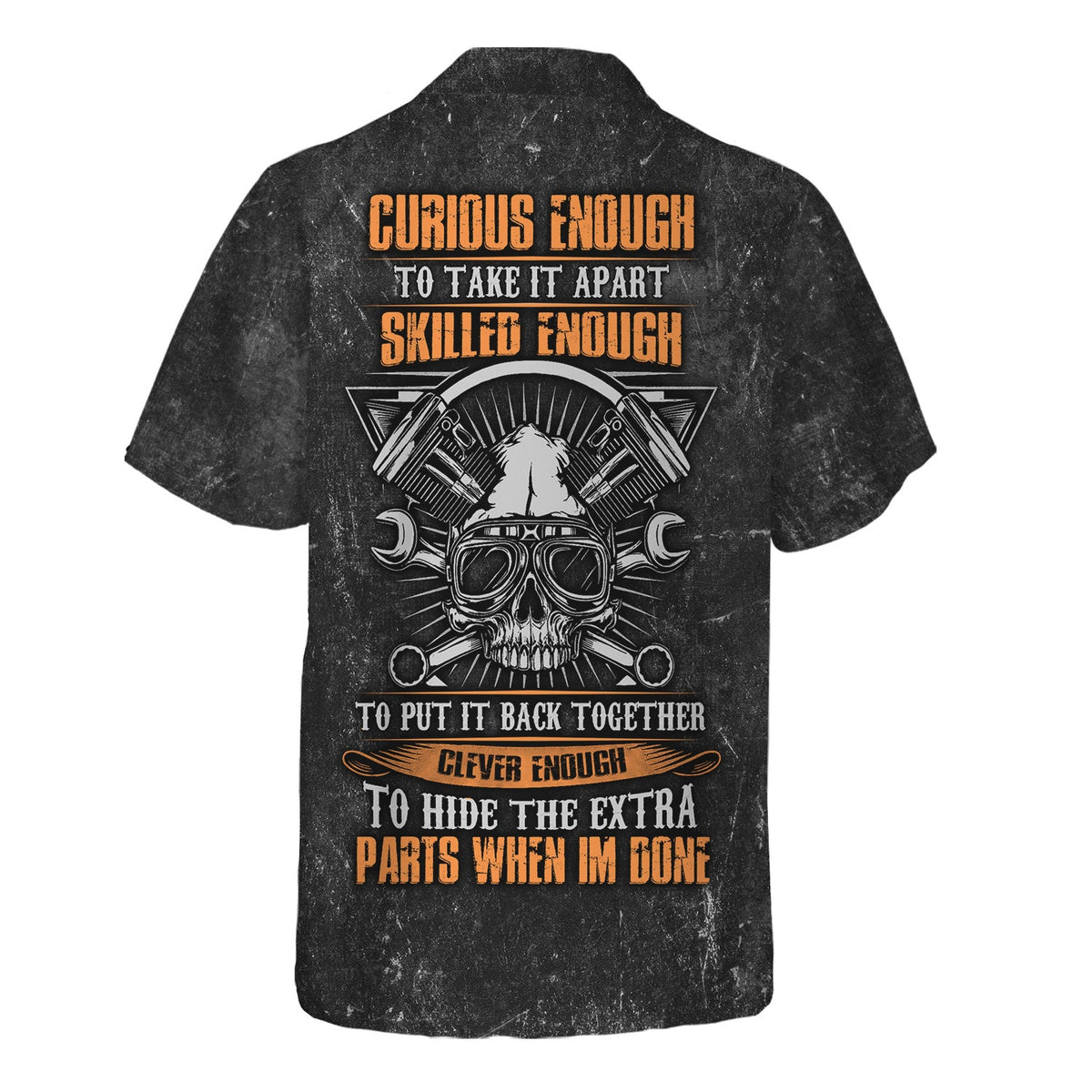 Blisscorners Funny Mechanic Shirt, Curious Enough Skilled Enough Clever Enough Quote Shirt, Auto Repair Gift Idea for Car Lovers & Mechanics