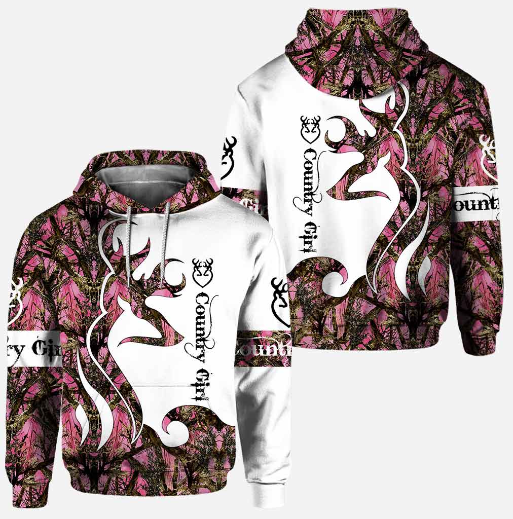 Blisscorners Hunting Girl Hoodie, Personalized 3D Hoodie For Hunting Lover