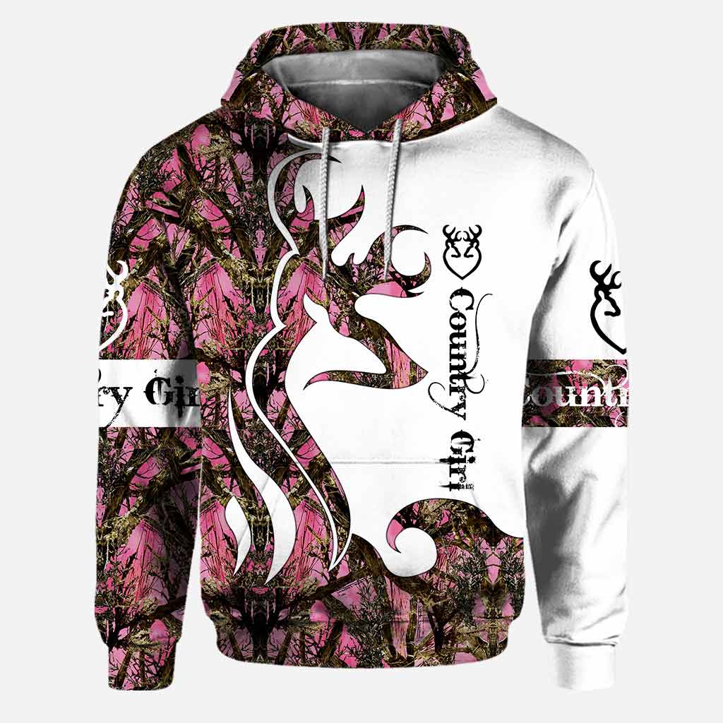 Blisscorners Hunting Girl Hoodie, Personalized 3D Hoodie For Hunting Lover