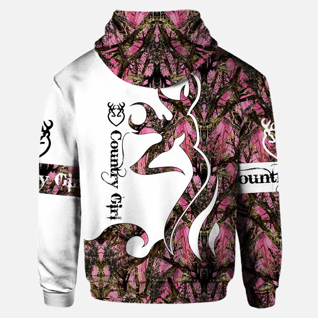 Blisscorners Hunting Girl Hoodie, Personalized 3D Hoodie For Hunting Lover