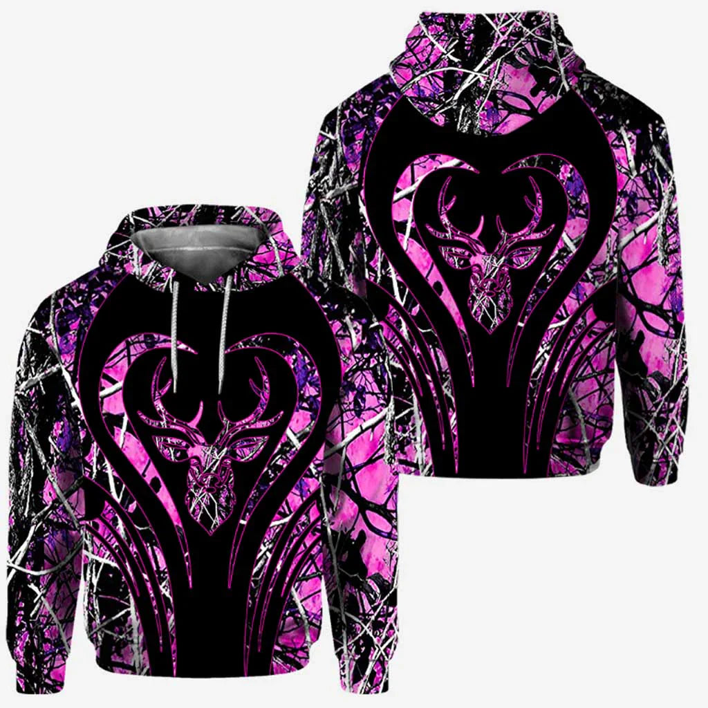 Blisscorners Hunting Girl Personalized 3D Hoodie For Hunting Lover