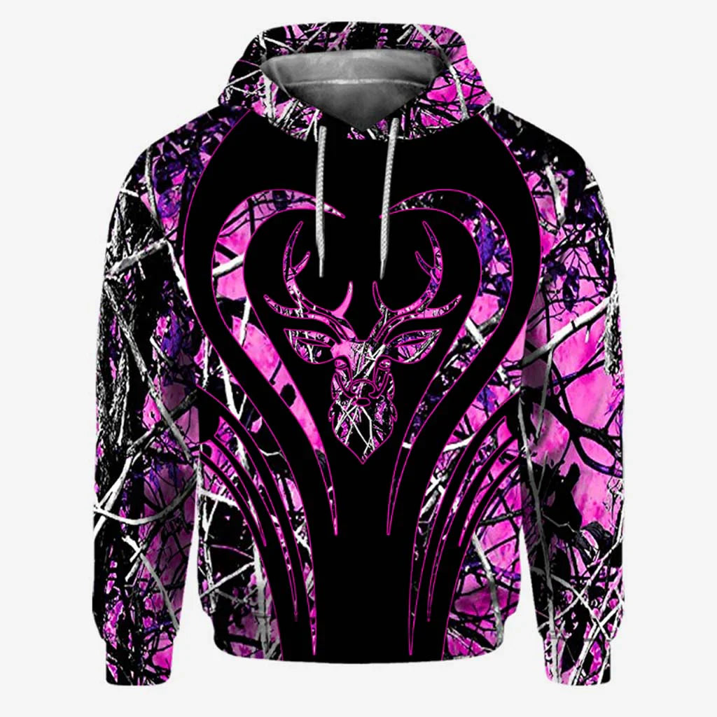 Blisscorners Hunting Girl Personalized 3D Hoodie For Hunting Lover