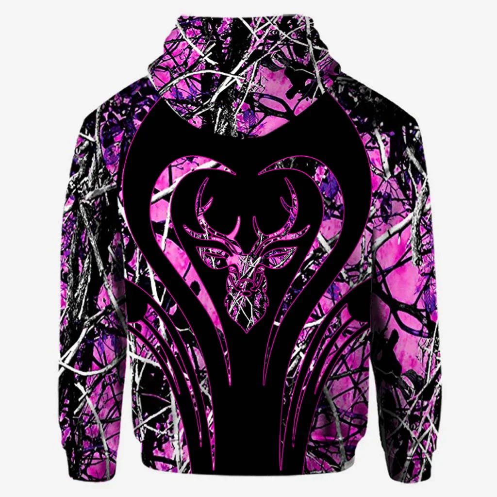 Blisscorners Hunting Girl Personalized 3D Hoodie For Hunting Lover