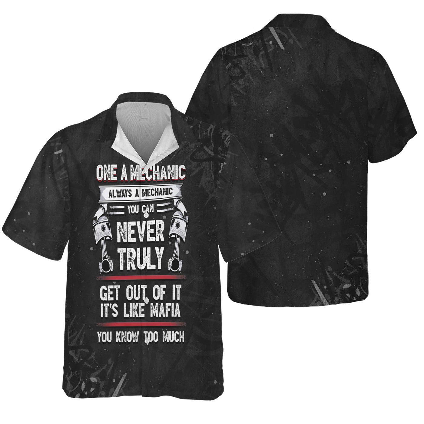 Blisscorners Vintage Mechanic Shirt You Can Never Truly Get Out Of It It's Like Mafia You Know Too Much T Shirt