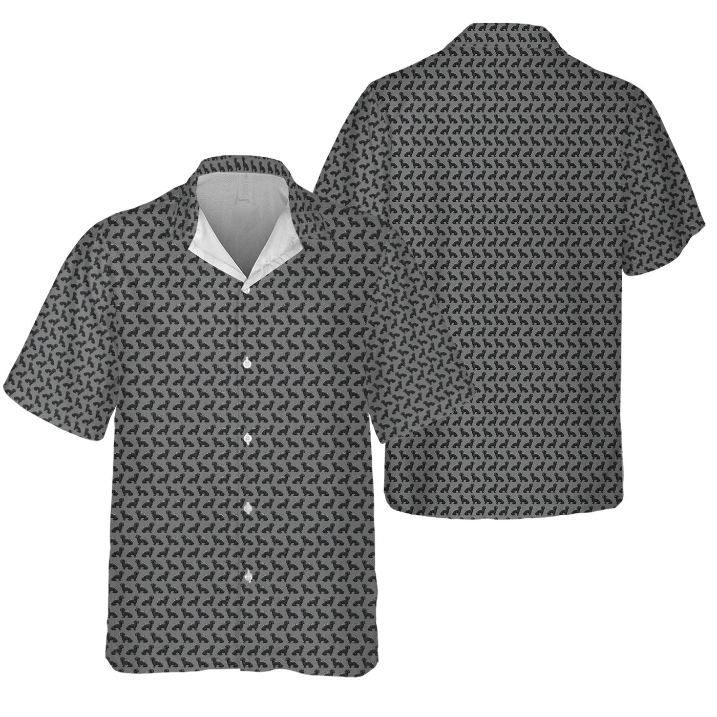 Blisscorners Funny Dog Mechanic Shirt, Dachshund and Wrench Pattern Printed Shirt Presents For Mechanics