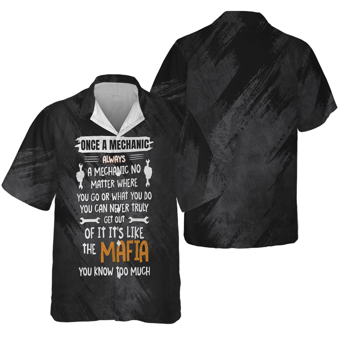 Blisscorners Funny Once A Mechanic Always A Mechanic Shirt No Matter Where You Go Black Unisex T Shirt