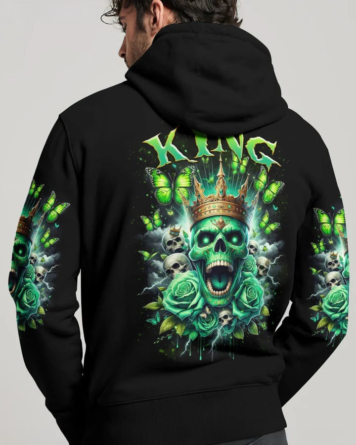 BLISSCORNERS KING SKULL ROSE COUPLE ALL OVER PRINT
