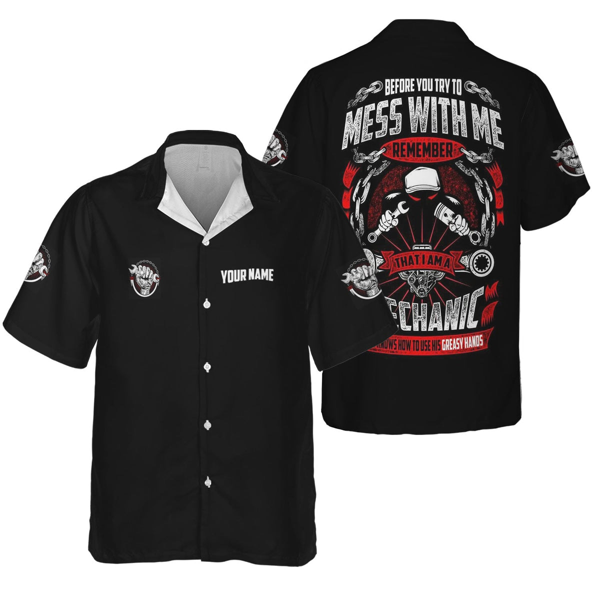 Blisscorners Funny Before You Try To Mess With Me Remember That I Am A Mechanic T Shirt