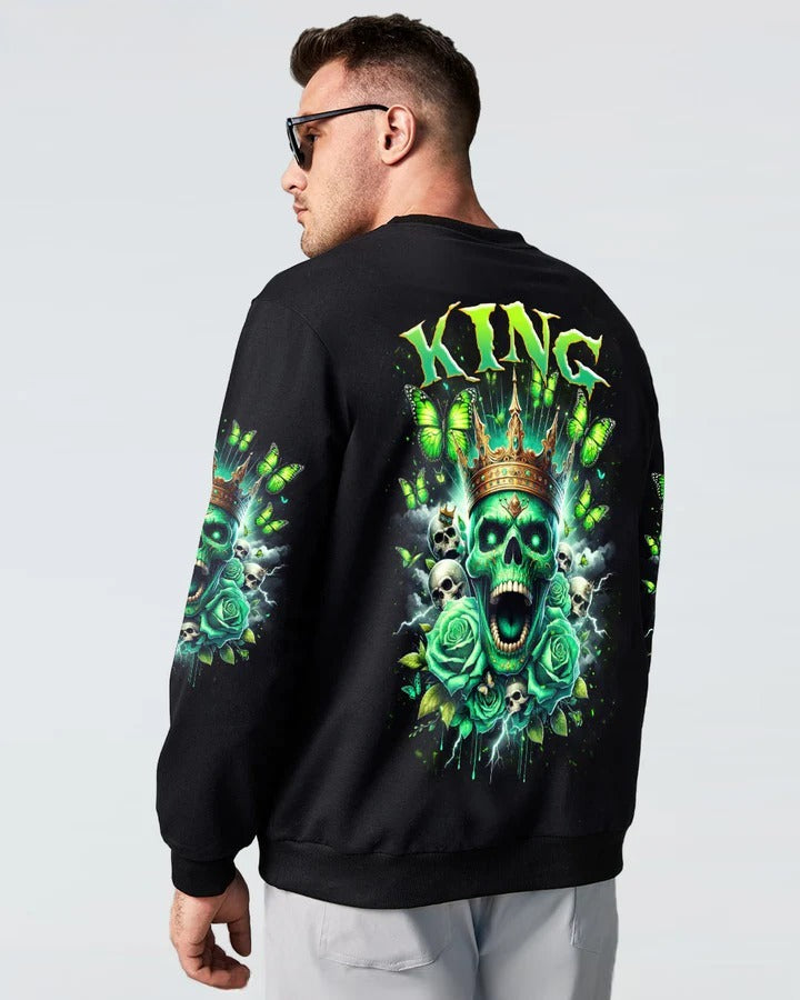 BLISSCORNERS KING SKULL ROSE COUPLE ALL OVER PRINT