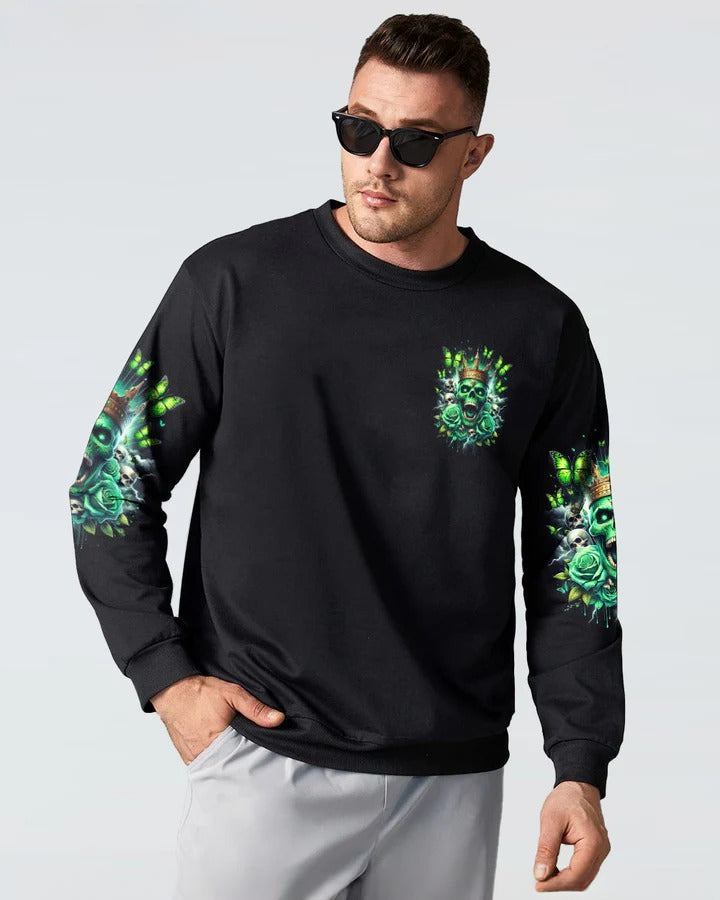 BLISSCORNERS KING SKULL ROSE COUPLE ALL OVER PRINT