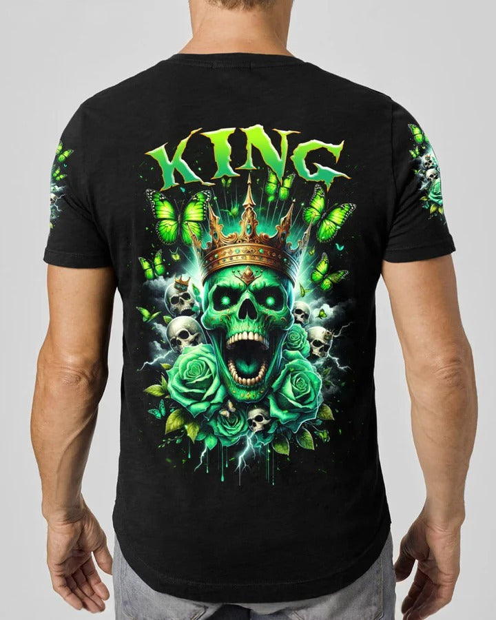 BLISSCORNERS KING SKULL ROSE COUPLE ALL OVER PRINT