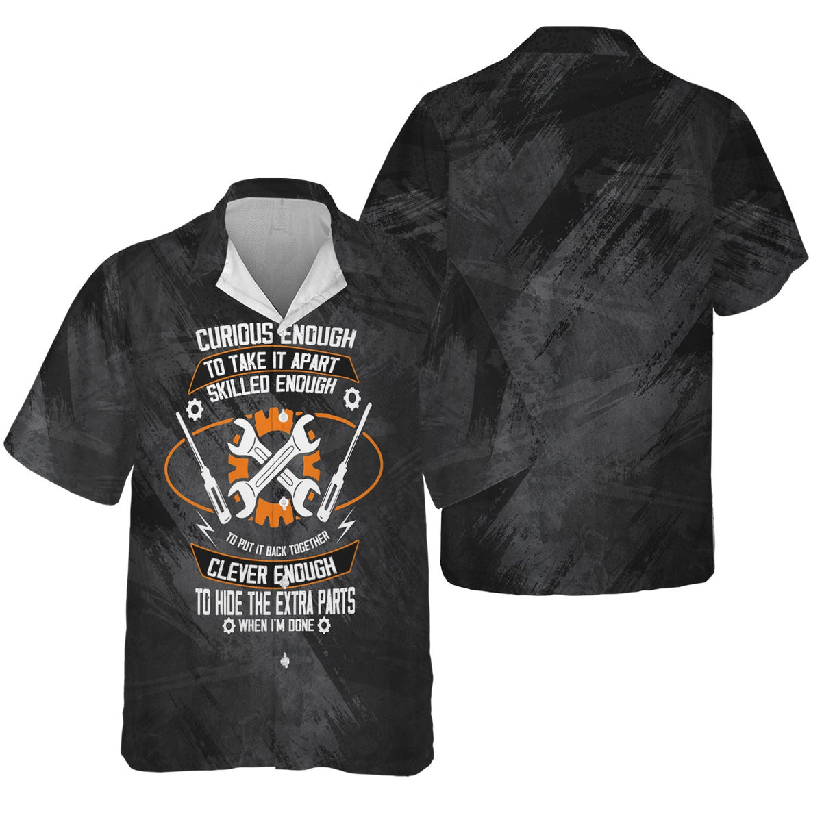 Blisscorners Funny Mechanic Shirt, Curious Enough to Take It Apart, Skilled to Rebuild & Clever to Hide Extra Parts, Perfect Gift for Engineers