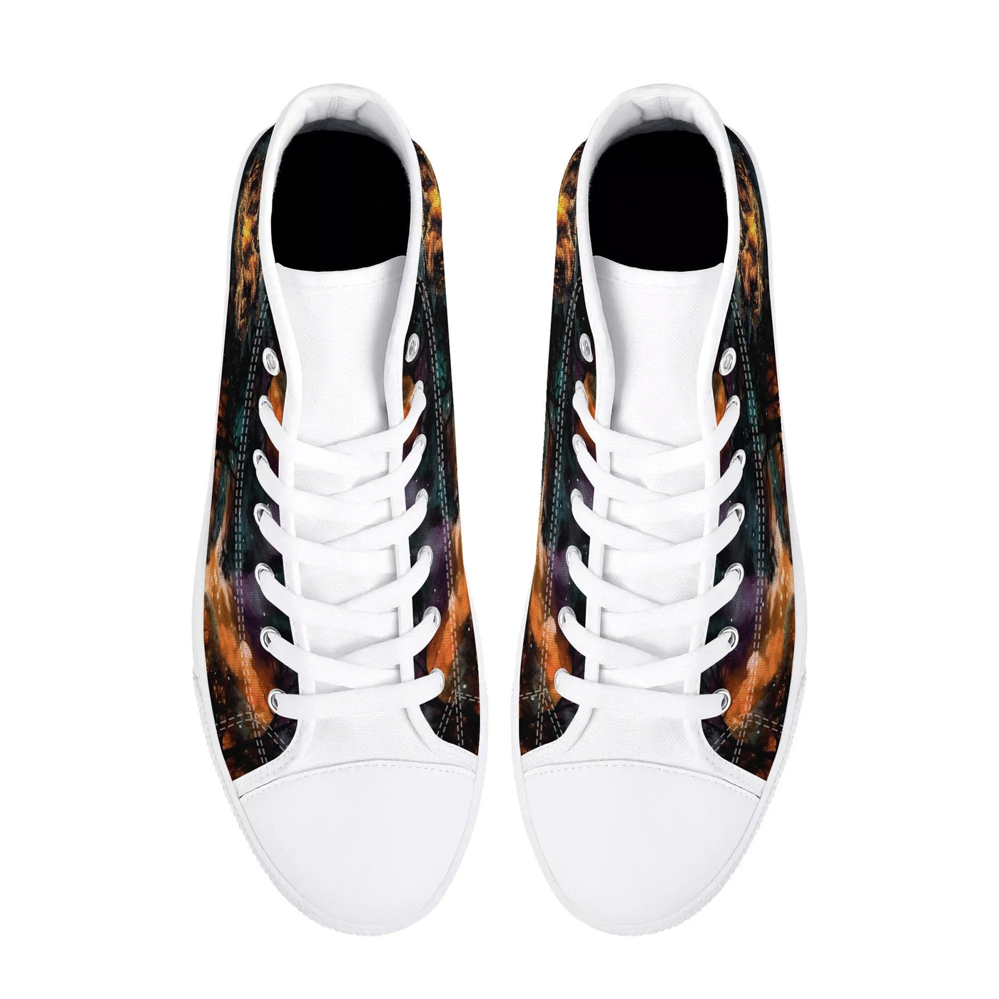 BLISSCORNERS MAKING MEMORIES ONE CAMPFIRE AT A TIME BIGFOOT HIGH TOP CANVAS SHOES