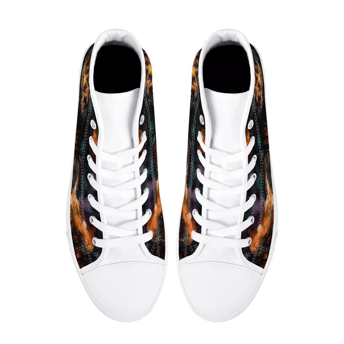 BLISSCORNERS MAKING MEMORIES ONE CAMPFIRE AT A TIME BIGFOOT HIGH TOP CANVAS SHOES