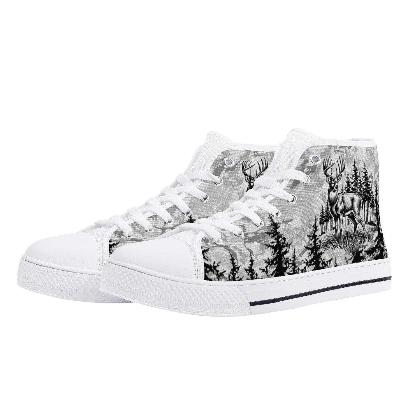 BLISSCORNERS IF YOU DONT LIKE HUNTING THIGH TOP CANVAS SHOES