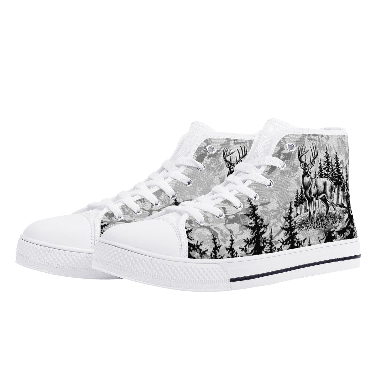 BLISSCORNERS IF YOU DONT LIKE HUNTING THIGH TOP CANVAS SHOES