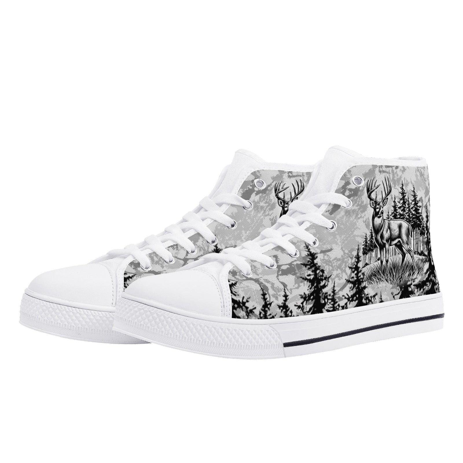 BLISSCORNERS IF YOU DONT LIKE HUNTING THIGH TOP CANVAS SHOES