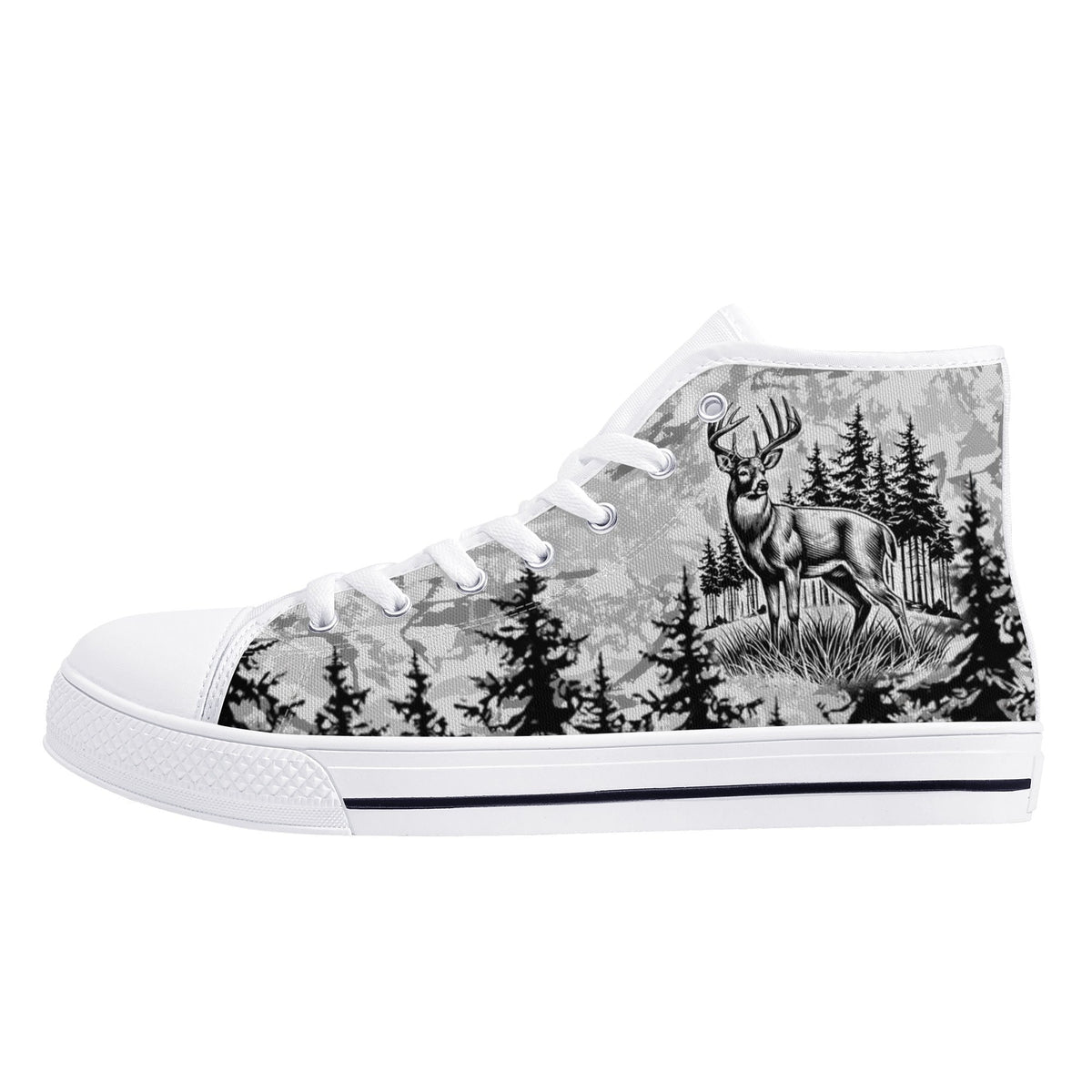BLISSCORNERS IF YOU DONT LIKE HUNTING THIGH TOP CANVAS SHOES