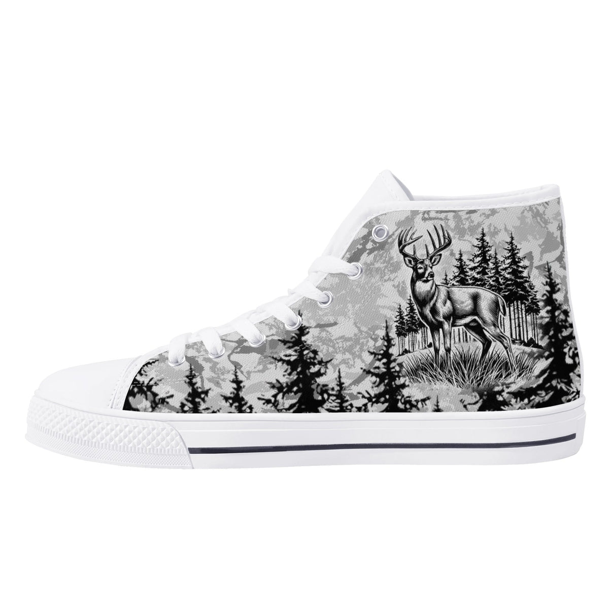 BLISSCORNERS IF YOU DONT LIKE HUNTING THIGH TOP CANVAS SHOES