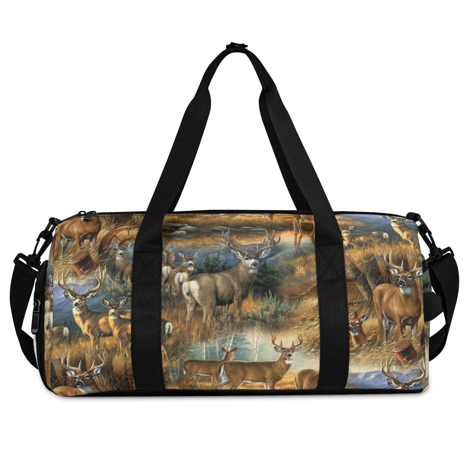 BLISSCORNERS DEER PATTERN TRAVELLING BAG