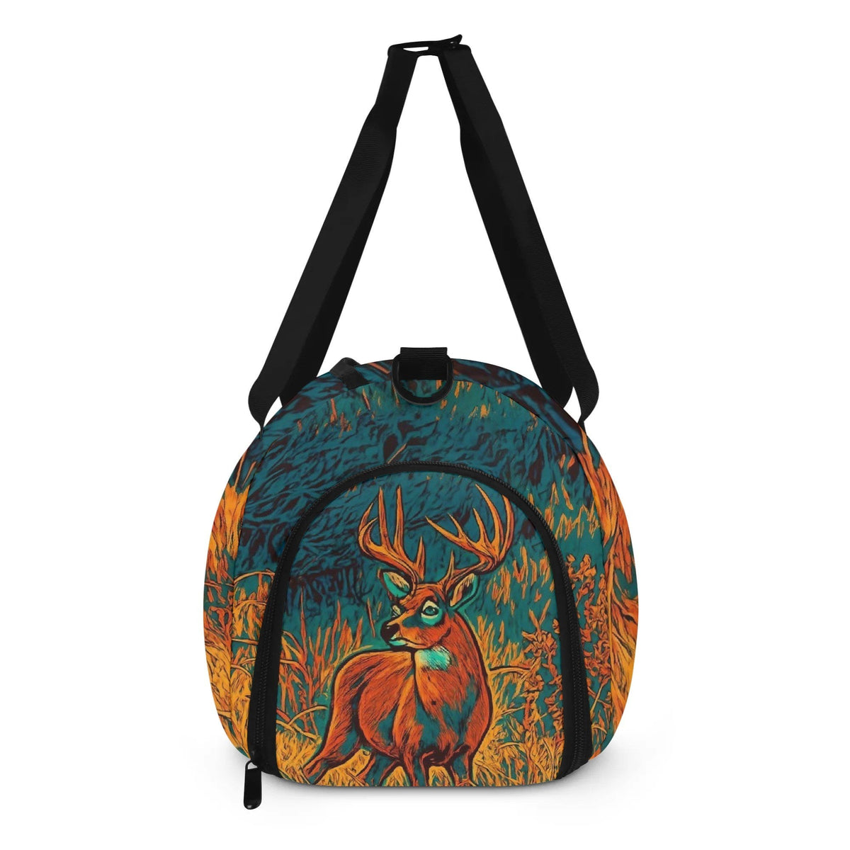 BLISSCORNERS DEER FOREST PAINTING TRAVELLING BAG